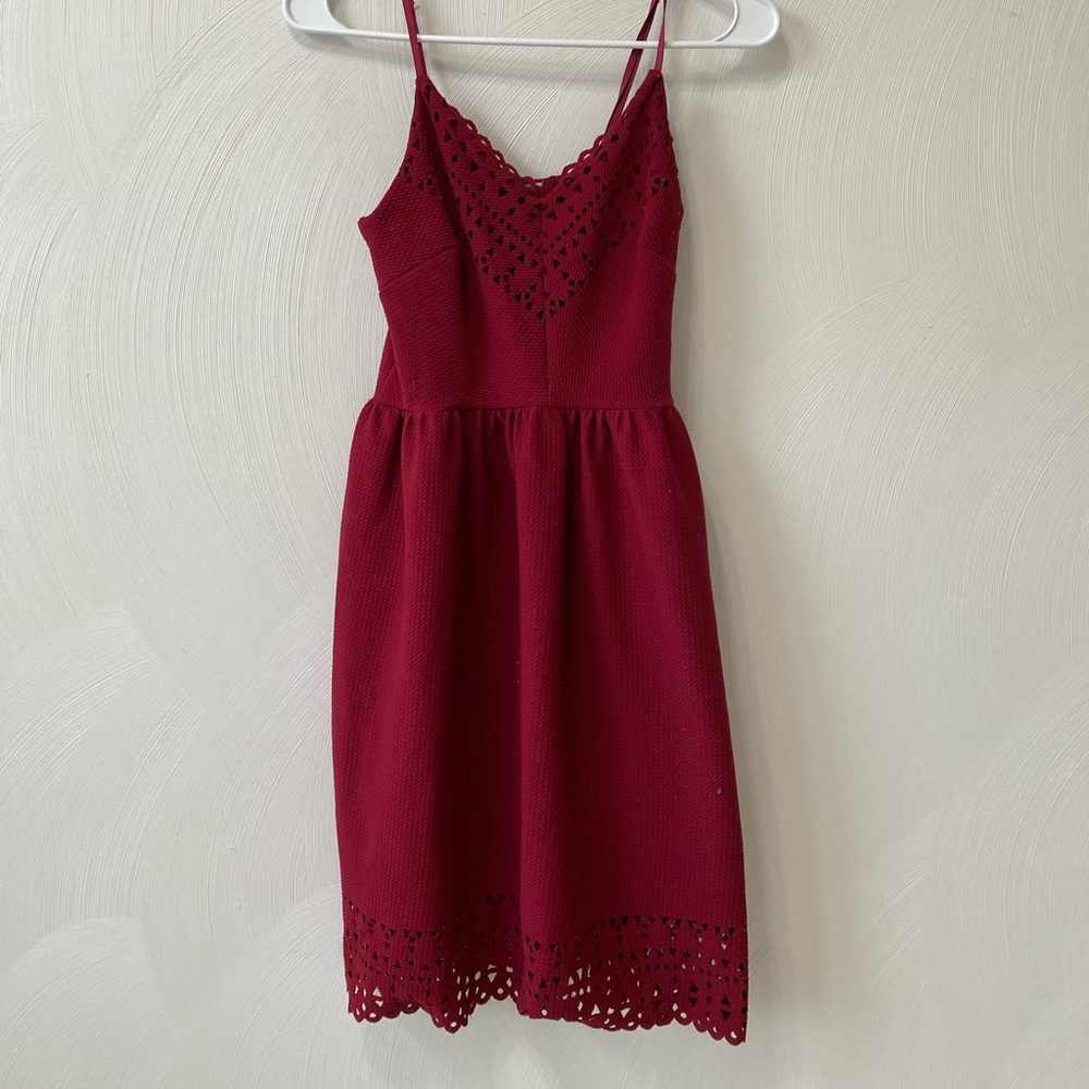 Red dress with beautiful detailing